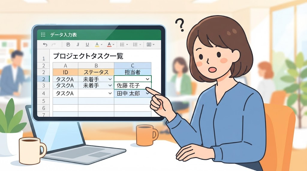 プルダウン解除のイメージイラスト