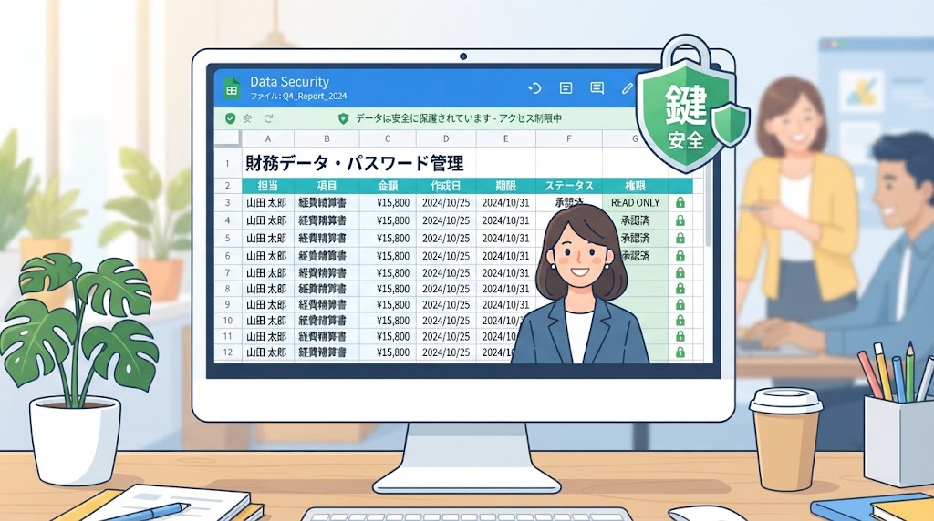 シート保護のイメージイラスト
