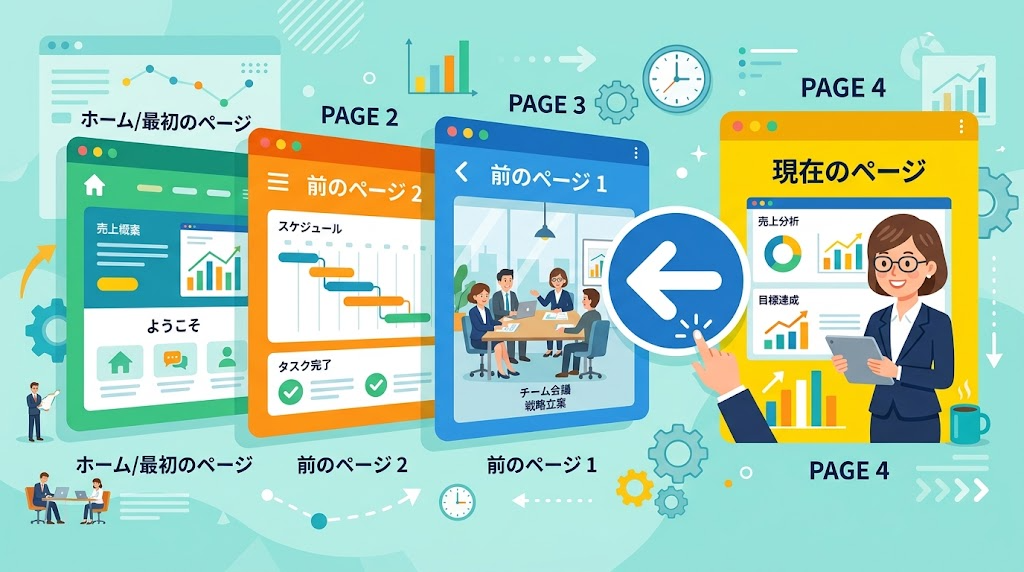 前のページに戻るイメージイラスト