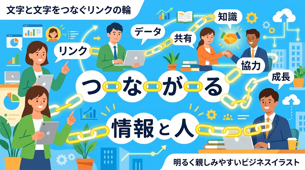 リンクでつなぐイメージイラスト