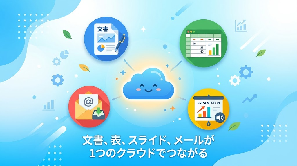 Microsoft 365に含まれるアプリのイメージイラスト