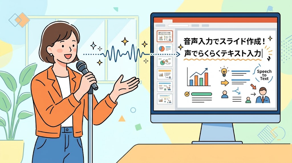 音声入力のイメージイラスト