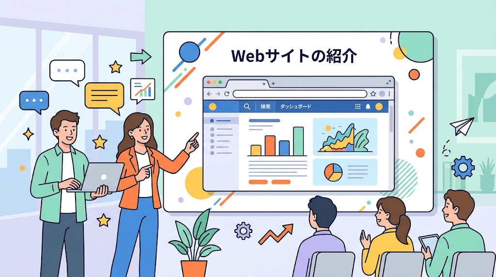 Webページを埋め込むイメージイラスト
