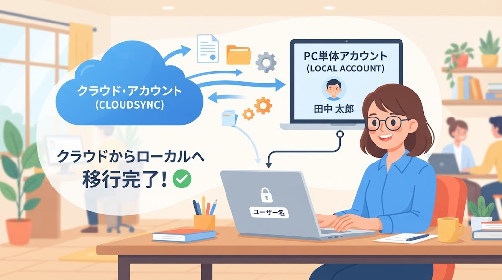 ローカルアカウントのイメージイラスト