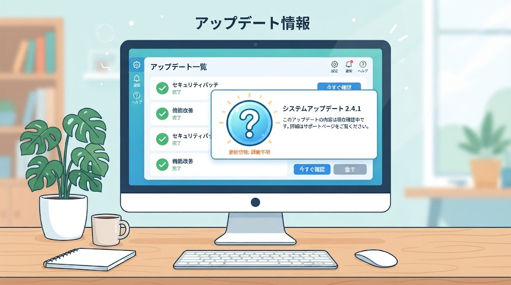 更新プログラムのイメージイラスト