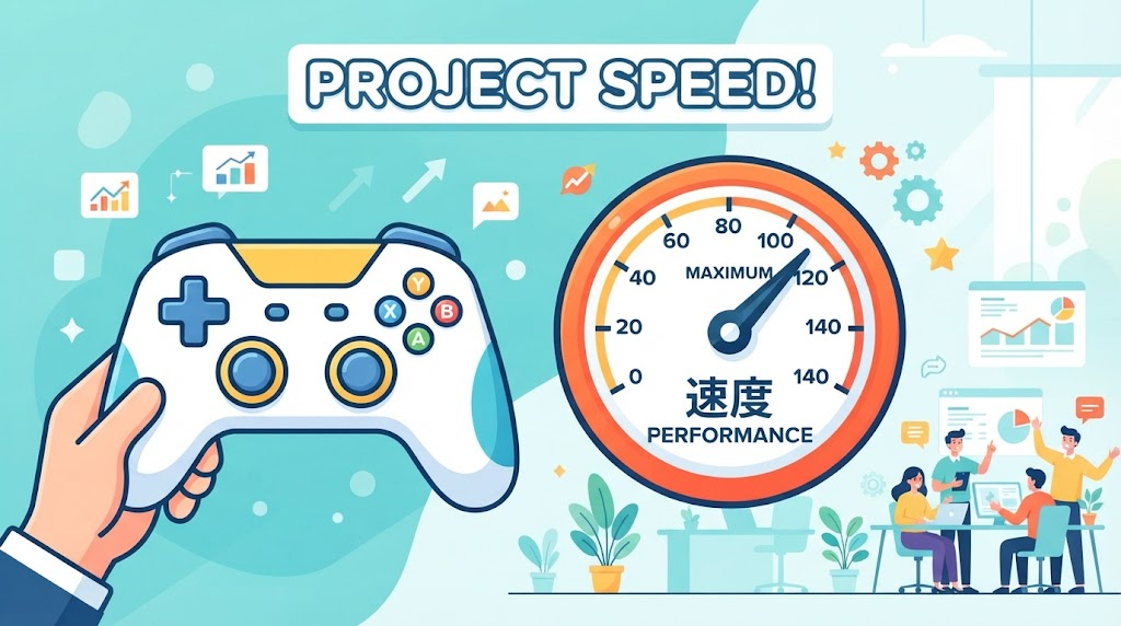 ゲームパフォーマンスのイメージイラスト