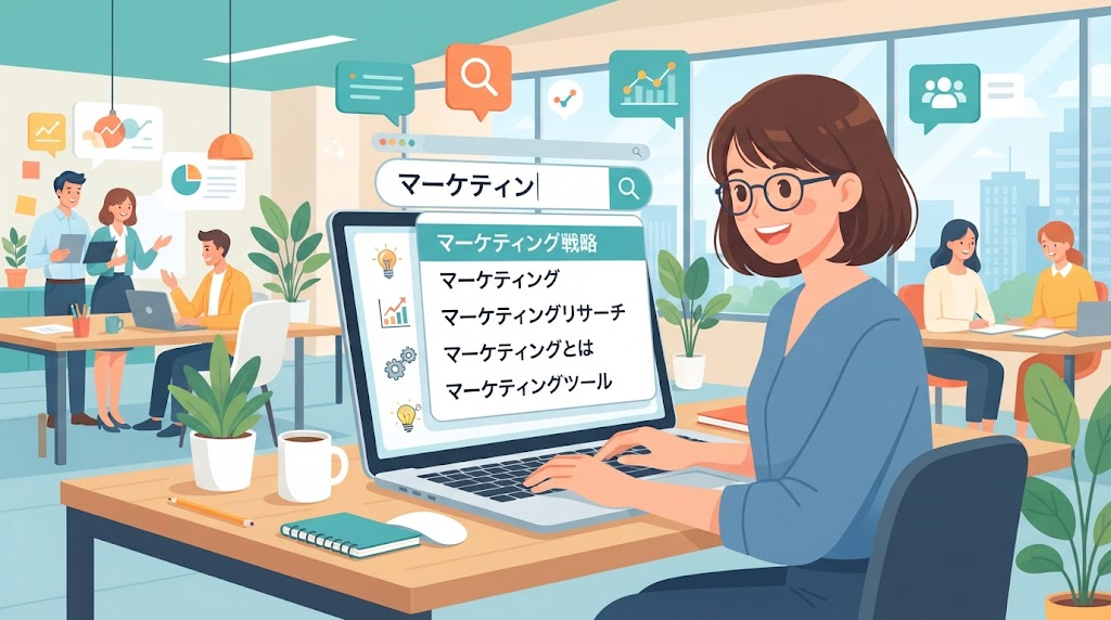 予測変換のイメージイラスト