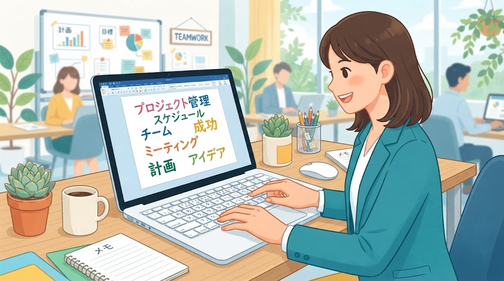 半角カタカナ入力のイメージイラスト
