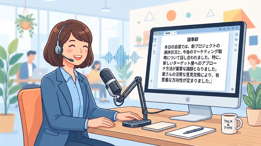 音声入力のイメージイラスト