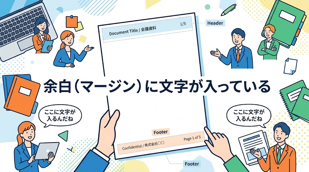 ヘッダーとフッターのイメージイラスト