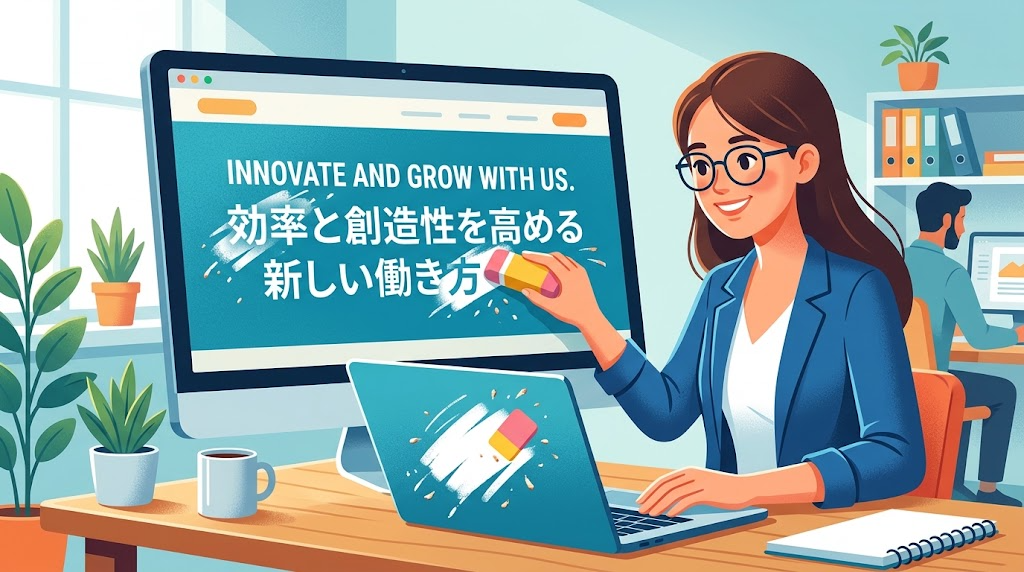 背景の色を消すイメージイラスト